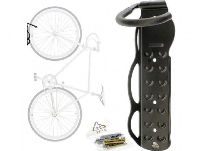 Тримач велосипеда на стіну за колесо Bike Hand YC-101, Black