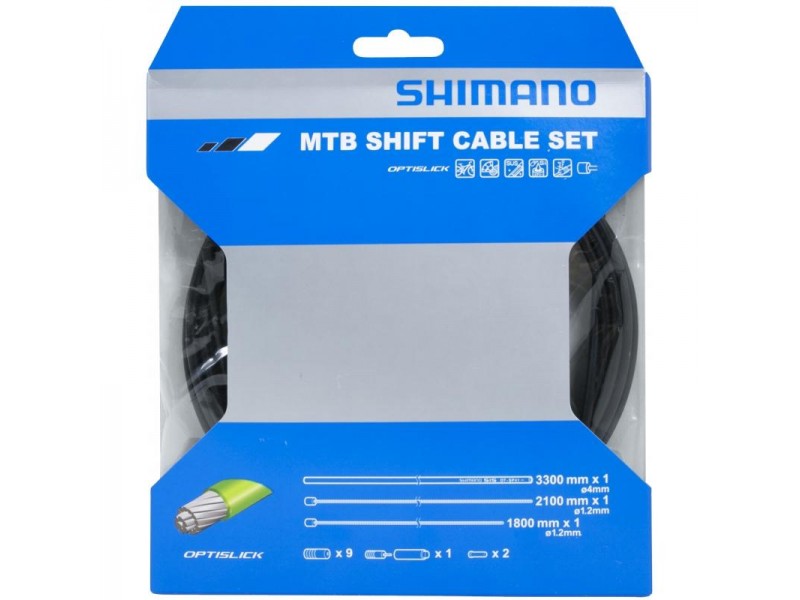 Комплект тросів і рубашок перемикання Shimano MTB OPTISLICK