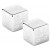 Ковпачки на вентиль шини Fouriers US001 Cube/Кубик Schrader алю 18.7г/пара срібл