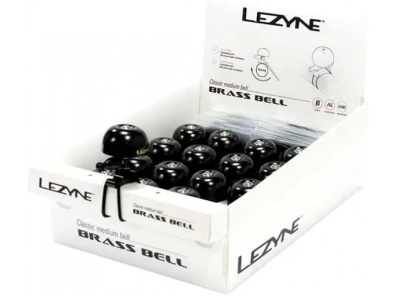 Набір дзвоників Lezyne CLASSIC BRASS M BELL BOX Чорний