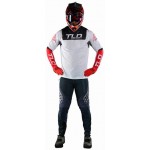 Джерси TLD Sprint Jersey Fractura [Charcoal Glo Red]