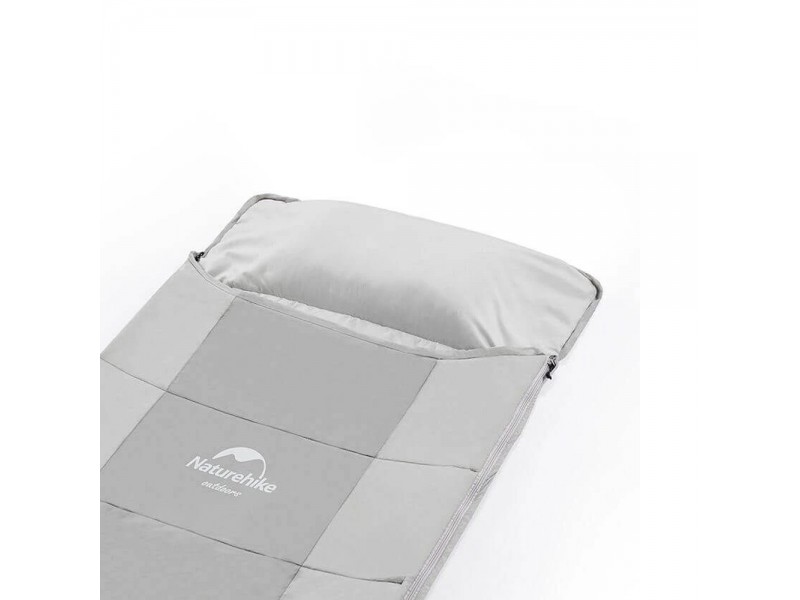 Спальний мішок з подушкою Naturehike NH22MSD01, сірий