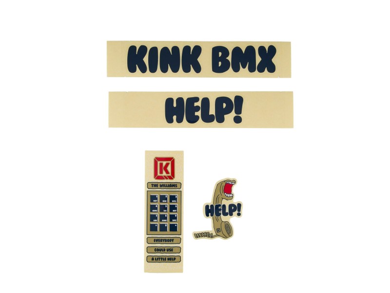 Набор наклеек на раму KINK BMX Williams Decal Kits 