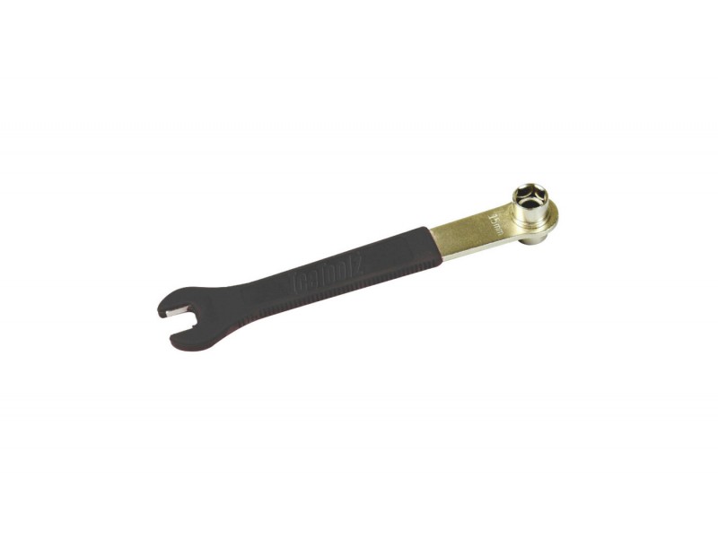 Ключ педальный Ice Toolz 3400 15 мм, ключ торцевой 14x15 мм для кареточных фиксирующих болтов, Cr-Mo сталь,
