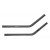 Труби аеро-насадки Fouriers Tri-Bar алю 22.2х435мм 50° 253г/пара чорн