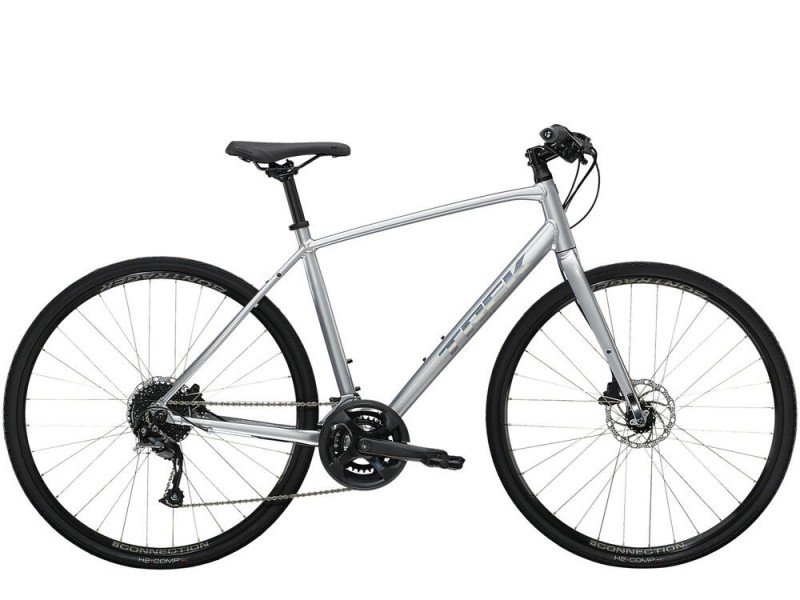 Велосипед Trek FX 2 DISC SL серебристый -2023
