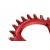 Зірка Garbaruk круг (ROUND) 110 BCD (5 бонок) Road/CX  44 зуб. red