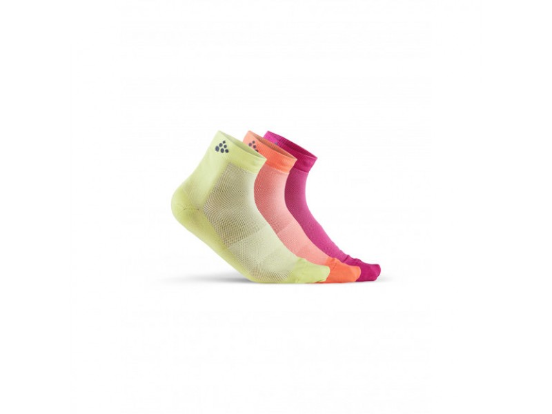 Шкарпетки Craft Greatness Mid 3-Pack Sock Yellow| orange| pink 