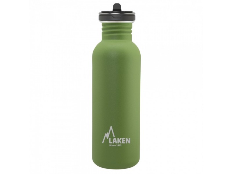 Пляшка для води LAKEN Basic Steel Bottle 0,75L - Flow Cap