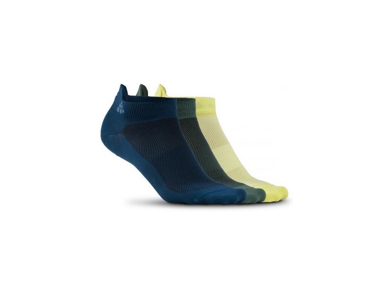 Шкарпетки Craft Greatness Shaftless 3-Pack Sock navy|green|Yellow 34-36 