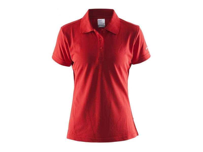 Футболка Craft Polo Shirt Pique Classic Woman red 
