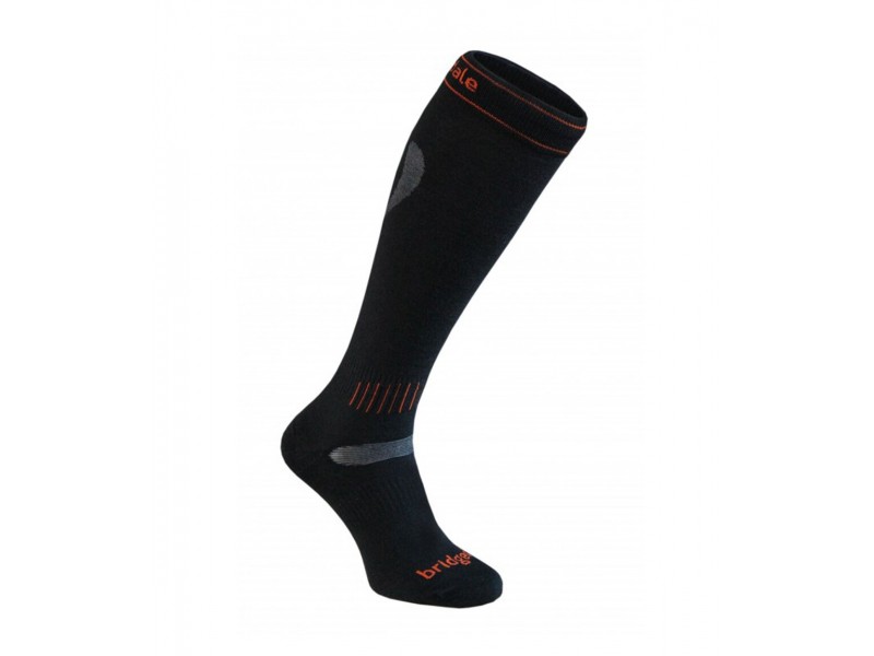 Шкарпетки Bridgedale Merinofusion Ski Ultra Fit 009 Black/Orange
