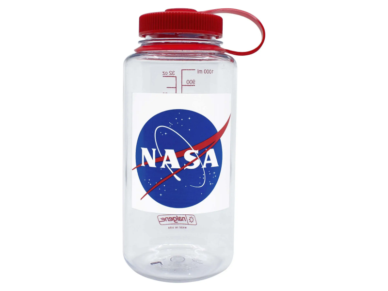 Пляшка Nalgene 1L WM Clear w/Red Cap NASA Globe Susta