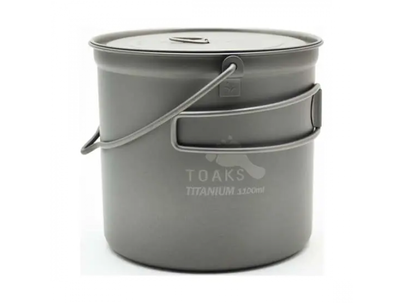 Каструля з розкладними ручками Toaks Titanium 1100ml Pot with Bail Handle