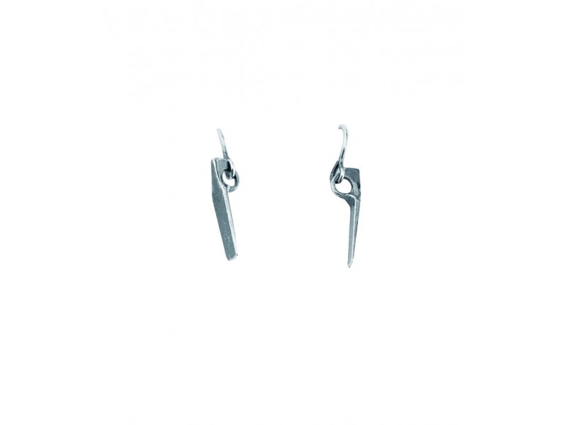 Серьги Rock Empire Earrings: Antiqued Silver Pitons Ag 925