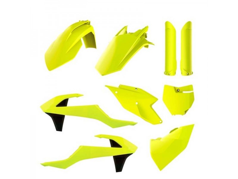Пластик Polisport MX kit - Kawasaki [Flo Yellow]