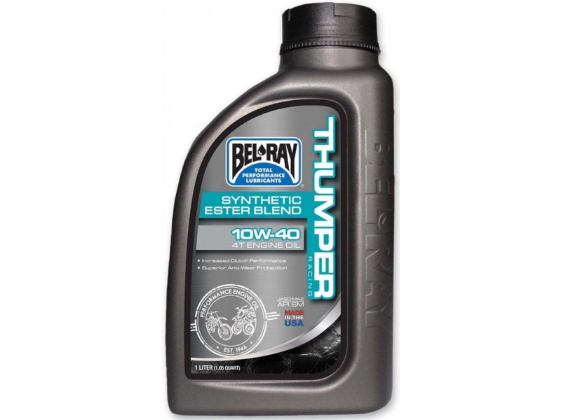 Масло моторное Bel Ray THUMPER RACING SYNTHETIC ESTER 4T [1л], 10w-40