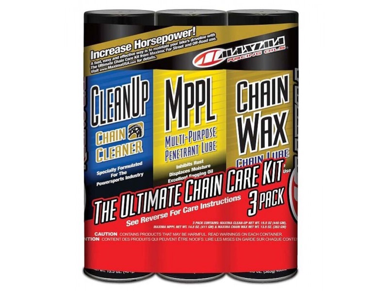 Комплект Maxima Chain Wax Ultimate Chain Care Combo Kit [3-Pack], Aerosol