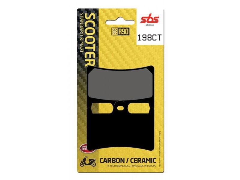 Тормозные колодки SBS Standard Brake Pads, Carbon/Ceramic 198CT