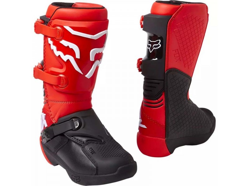 Детские мотоботы FOX Comp Youth Boot [Flo Red]