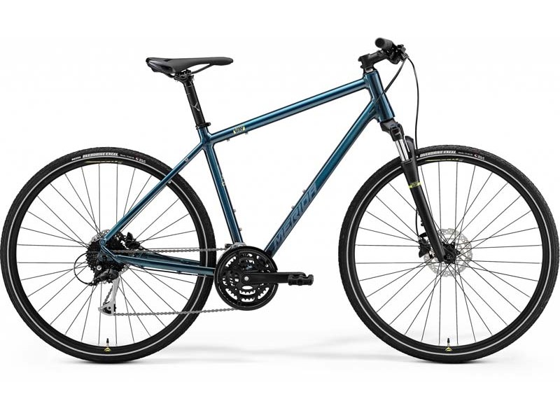 Велосипед MERIDA CROSSWAY 100 TEAL-BLUE(SILVER-BLUE/LIME)