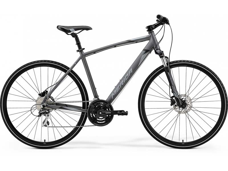 Велосипед MERIDA CROSSWAY 20-D SILK ANTHRACITE(GREY/BLACK) 2021 год