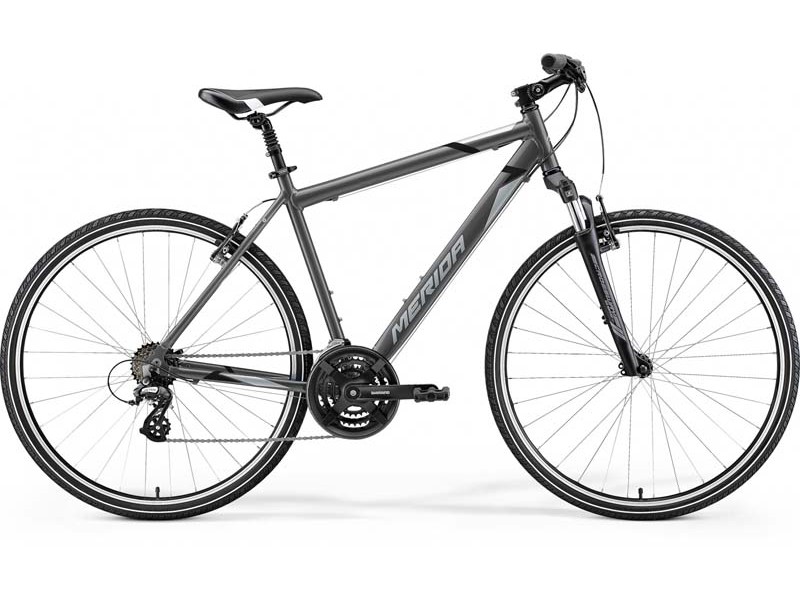 Велосипед MERIDA CROSSWAY 10-V SILK ANTHRACITE(GREY/BLACK) 2022 год