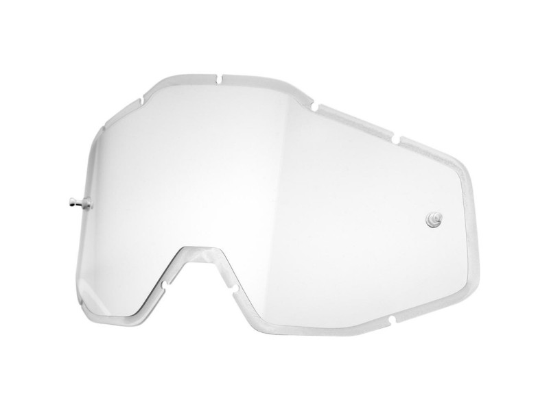 Лінза окулярів 100% RACECRAFT/ACCURI/STRATA Replacement Clear Lens Anti-Fog, Clear Lens