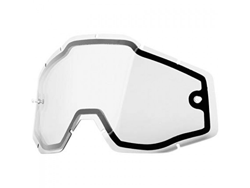 Лінза окулярів 100% RACECRAFT/ACCURI/STRATA Dual Replacement Lens - Clear, Dual Lens