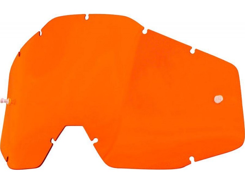 Лінза окулярів 100% RACECRAFT/ACCURI/STRATA Replacement Lens Orange Anti-Fog, Colored Lens