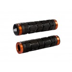 Гріпси ODI Rogue MTB Lock-On Bonus Pack Black w/Orange Clamps (чорні з помаранчевими замками)