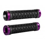 Гріпси ODI SDG LOCK-ON GRIPS Black w/Purple Clamps (чорні з фіолетовим замками)