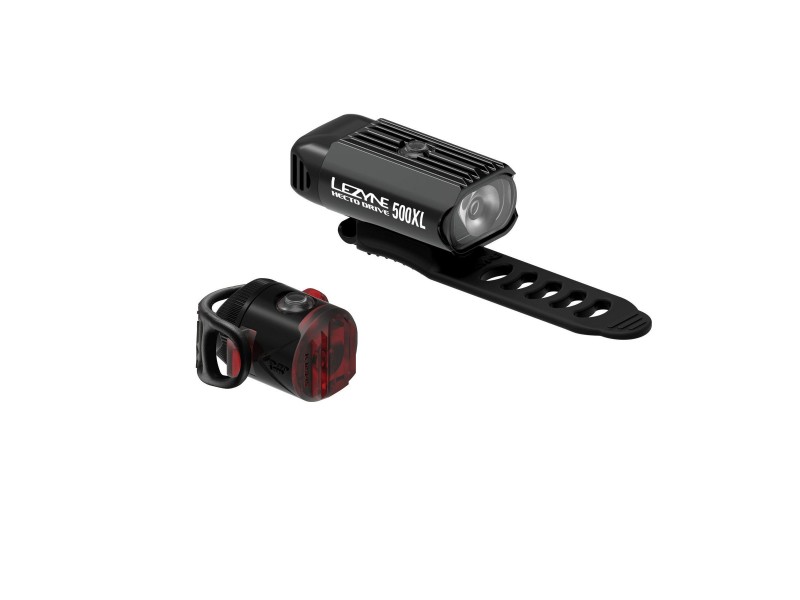 Комплект света Lezyne HECTO DRIVE 500XL / FEMTO USB PAIR Black