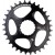 Звезда RaceFace Chainring Cinch DM oval Black 28T