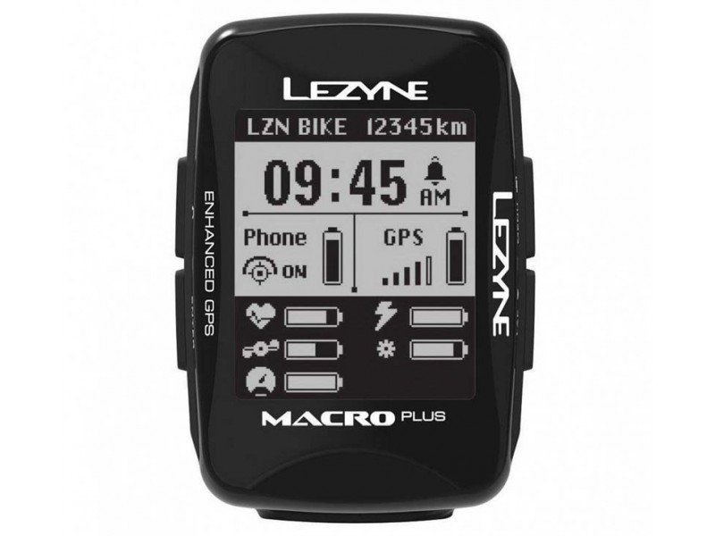 Велокомпьютер Lezyne MACRO Plus GPS Smart LOADED (BLk)