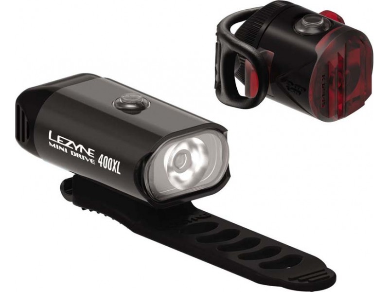 Комплект світла Lezyne Mini Drive 400XL / Femto USB Drive Pair Black