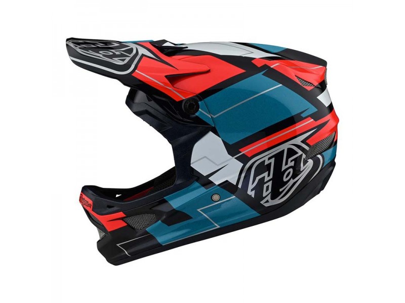 Вело шлем TLD D3 Fiberlite Helmet, Vertigo [BLUE / RED]