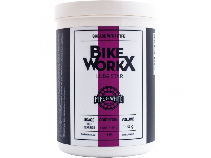 Густа змазка BikeWorkX Lube White Star банка 1 кг.