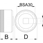 Головка для установки каретки Unior BSA30