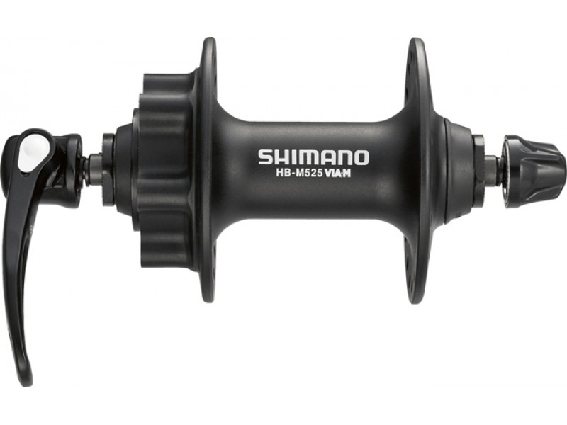 Втулка передня Shimano HB-M525, для диск гальмівний, черн, для ротора на 6 болтів