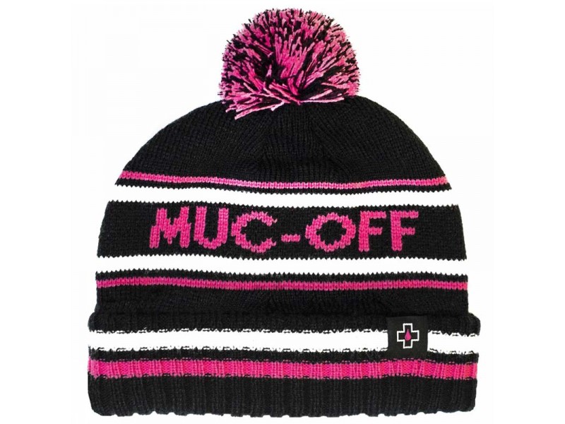 Шапка MUC-OFF SKI HAT чорно / рожева