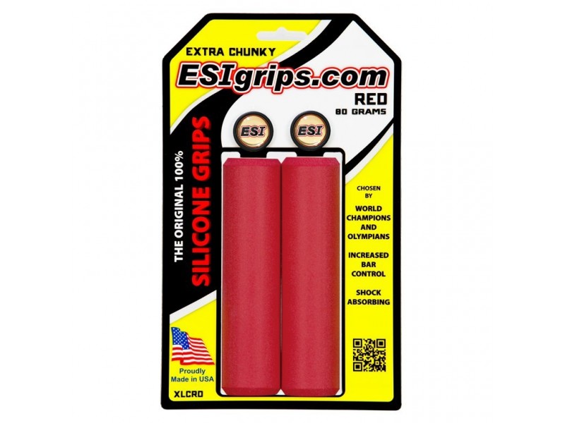 Грипсы ESI Extra Chunky Red (красные)