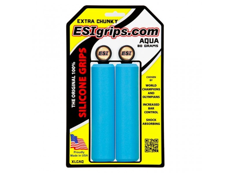 Грипсы ESI Extra Chunky Aqua (голубые)